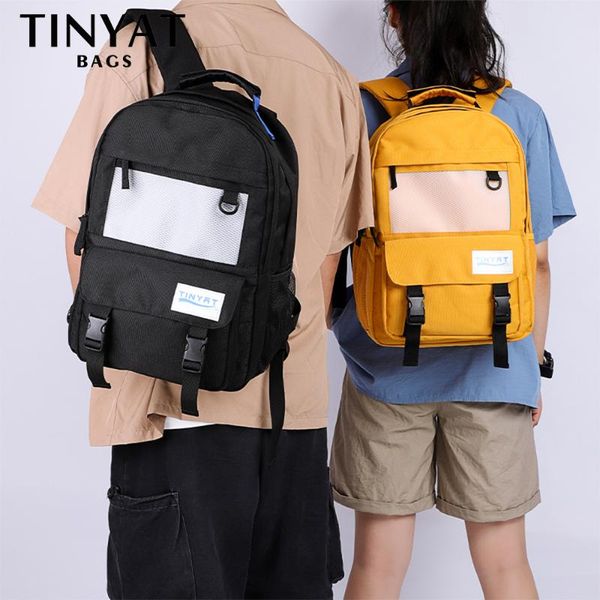 

backpack tinyat canvas women men for teenages school mochila 15'lapwaterproof climbing 20l