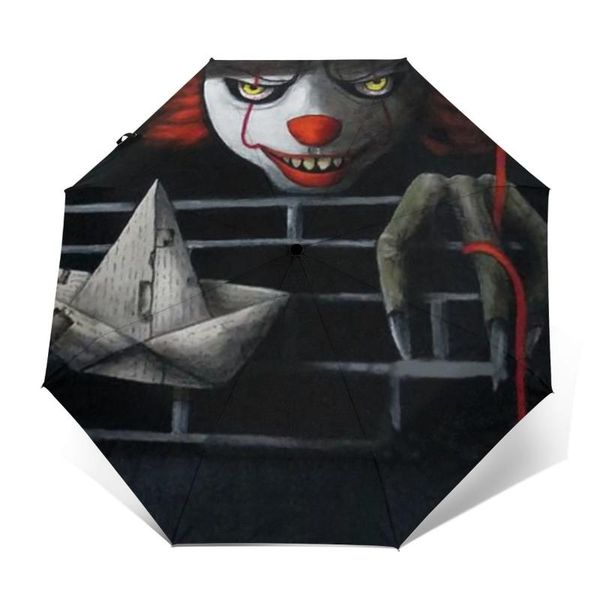 

umbrellas it clown umbrella cool folding painting rain windproof automatic