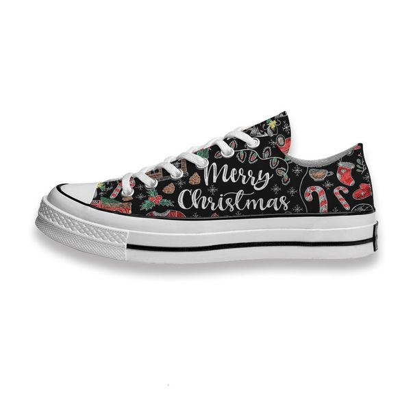

custom printed sho chalk awing merry christmas sneakers low mens womens skateboard sport footwear diy trainers canvas casual shoe