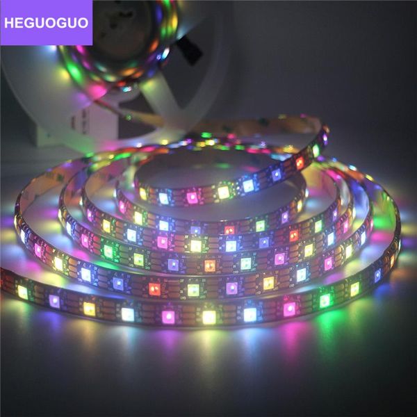 

pixel strip rgbw / rgbww 4 in 1 dc5v flexible light black pcb 60leds/m ip30 ip65 ip67 smart addressable strips led