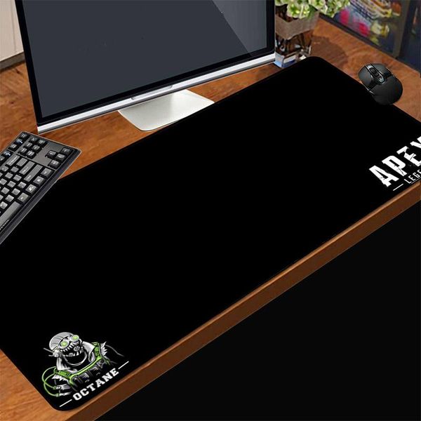 

mouse pads & wrist rests robot rgb apex big mousepad gaming accessories office desk mat led waterproof non-slip suitable for household carpe
