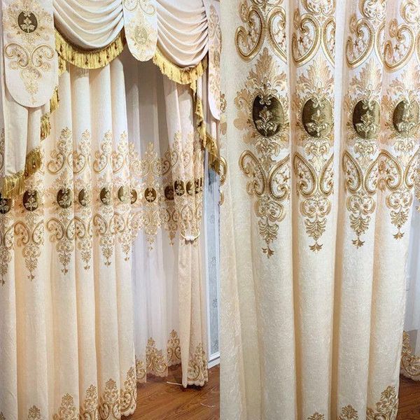 

curtain & drapes luxury european curtains for living room velvet sheer gold print high shading window dining bedroom
