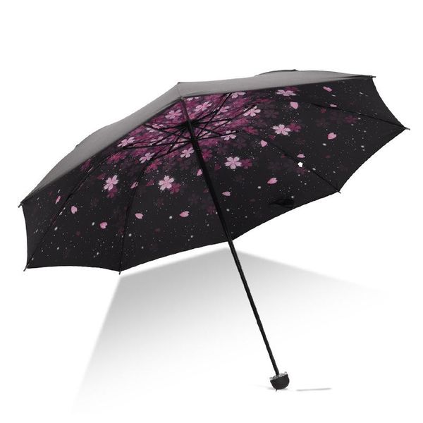 

umbrellas beautiful flower painting umbrella men and women windproof sunny rainy fold outdoor ladies parasol for gifts