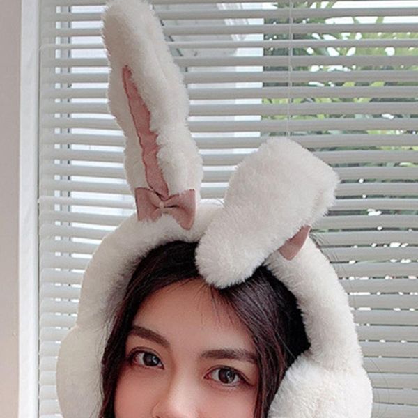 

berets moving ears hat animal with for adults floppy ear kids earmuff, Blue;gray