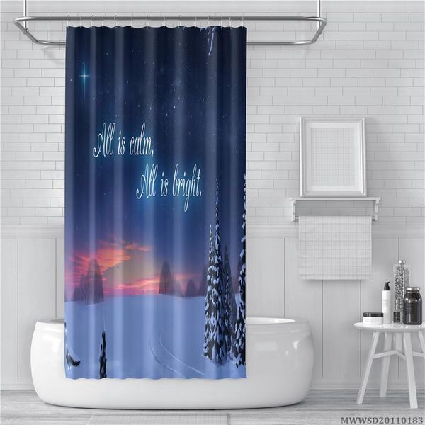 

shower curtains christmas design fashionable polyester water proof bath curtain bathroom decoration sale