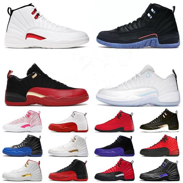 

12s basketball shoes low easter jumpman 23 utility womens mens sneakers twist xii blue university gold ice cream flu game men