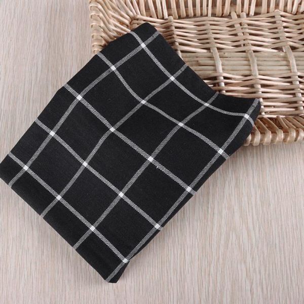 

table napkin pure cotton 3pcs lattice tea towel kitchen wipe wine glass napkins cloth plaid 2021