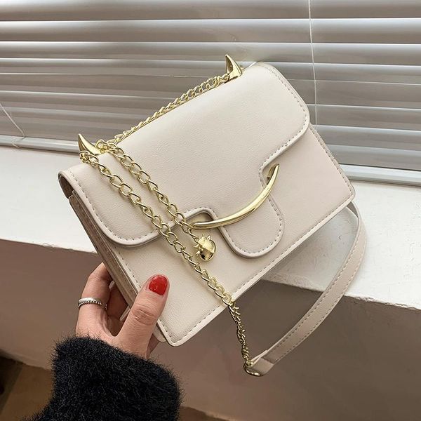 

niche design luxury handbags 2021 fashion chain messenger bag shoulder square underarm dual-use width: 21cm bags