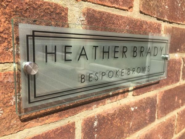 

customize glass acrylic office shop sign modern business plaque design logo other door hardware