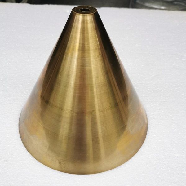 Lâmpada Coberturas Shades Dia 200mmx160mm Creative Pure Bronze Cone Capa Bell Buck Cobre Shade E27 Acessórios de Iluminação