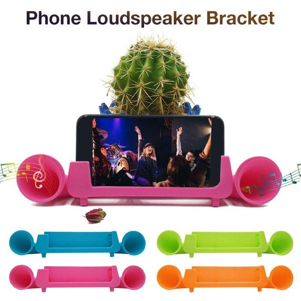 

cell phone mounts & holders mobile stand loudspeaker bracket silicone speaker seat