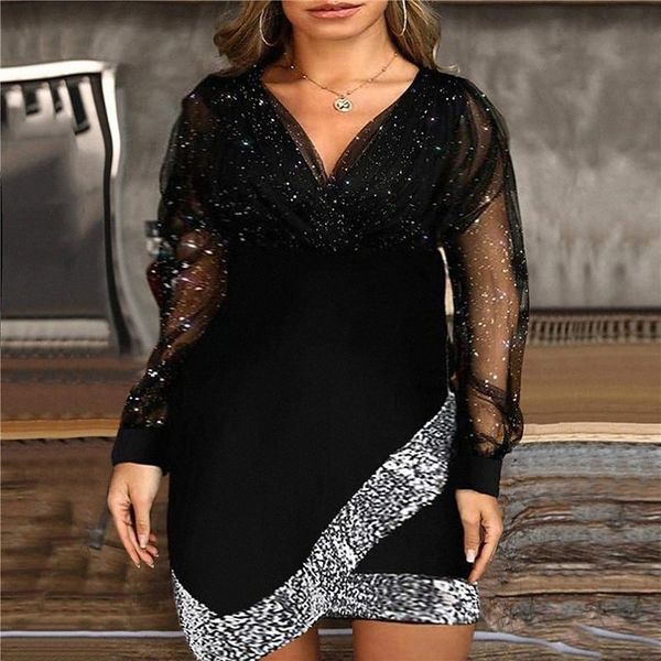 

women's plus size a line dress solid color v neck long sleeve spring summer casual short mini dress causal daily dress r5tj#, Black