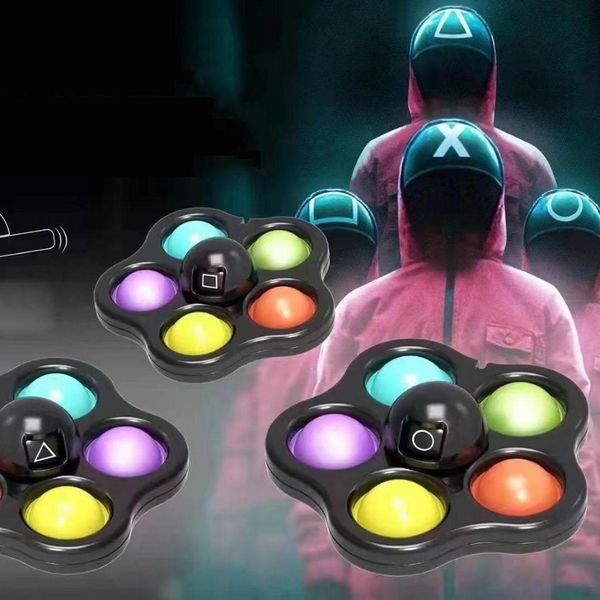 

sg fidget toys flip face changing push toy bubble silicone key chain fingertip gyro decompression creative game sensory anxiety stress relie