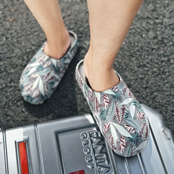 

thick-soled mens slippers summer beach eva soft non-slip sandals casual women indoor home bathroom non-slip shoes lovers 35-46, Black