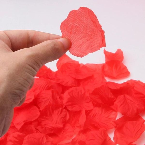 

party decoration 1000pcs fake rose petals diy decorations artificial flowers romantic wedding marriage accessories for valentine gifts