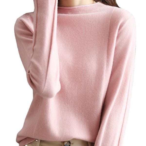 

women's sweaters knitwear autumn loose slimming soft bottoming shirt solid color large size sweater, White;black