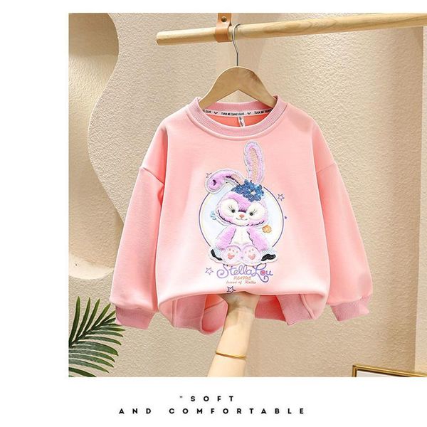 

women's hoodies & sweatshirts winter girls cute cartoon long-sleeved clothing sports comfortable hoodie embroidery pattern 2021, Black