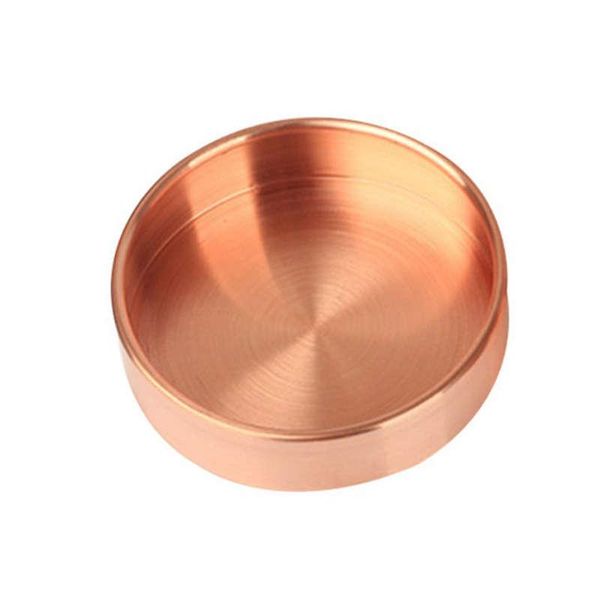 

kitchen storage & organization jeyl nordic copper round tray desk metal organizer jewelry small items dishes home decor 10cm
