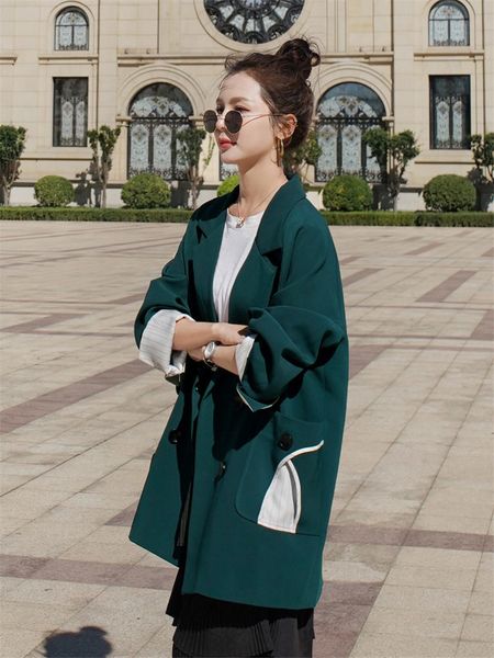 

suit ladies'suit design female jacket release spring and british autumn double breasted blazer women outerw ydzx, White;black