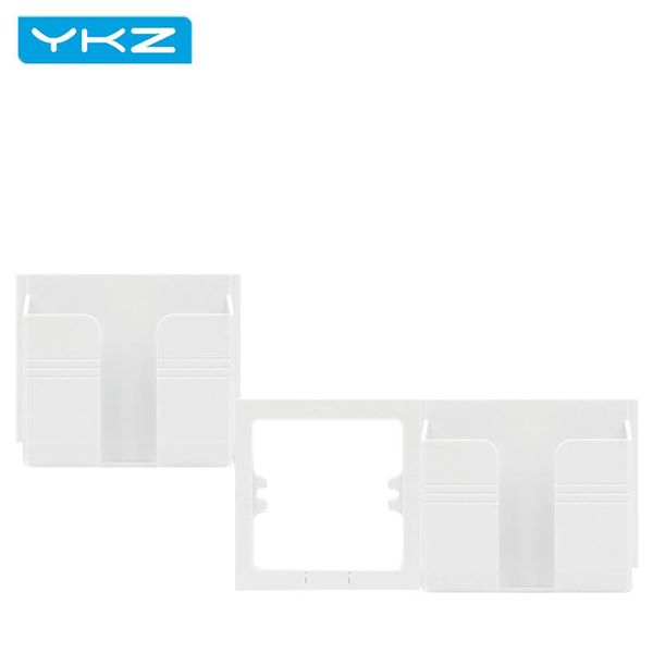 

universal wall mounted organizer storage remote control mobile phone plug holder charging multifunction cell mounts & holders