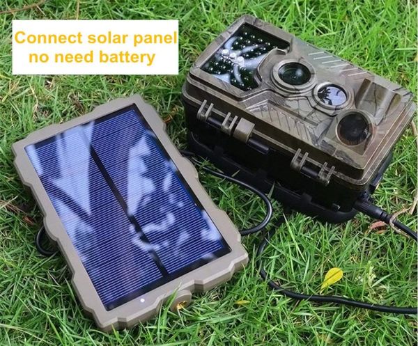 

1500mah solar panel power charger for hunting camera po traps chasse h881 h3 h9 h885 scouting huntercams cameras
