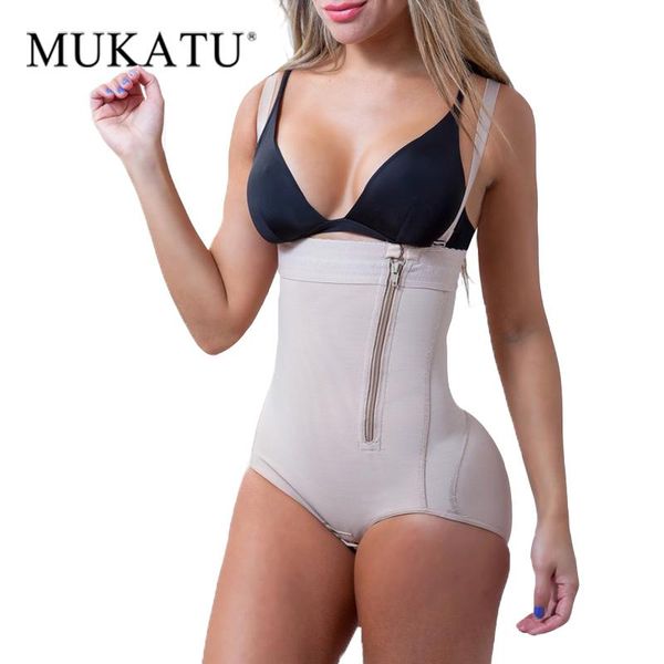 

women's shapers body shaper slimming underwear post liposuction girdle clip bodysuit waist reductoras shapewear, Black;white