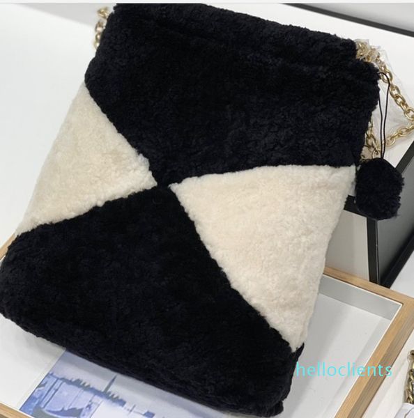 

new winter bag black and white dichromatic aslant packet luxury cross body designers handbags fashion shoulder messenger bags canvas soft
