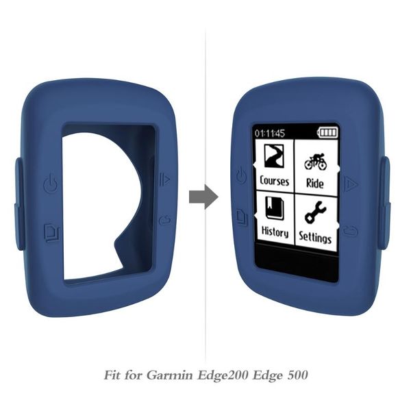 

bike computers silicone protective case durable 5 colors for garmin edge200/500 replacement soft computer accessory