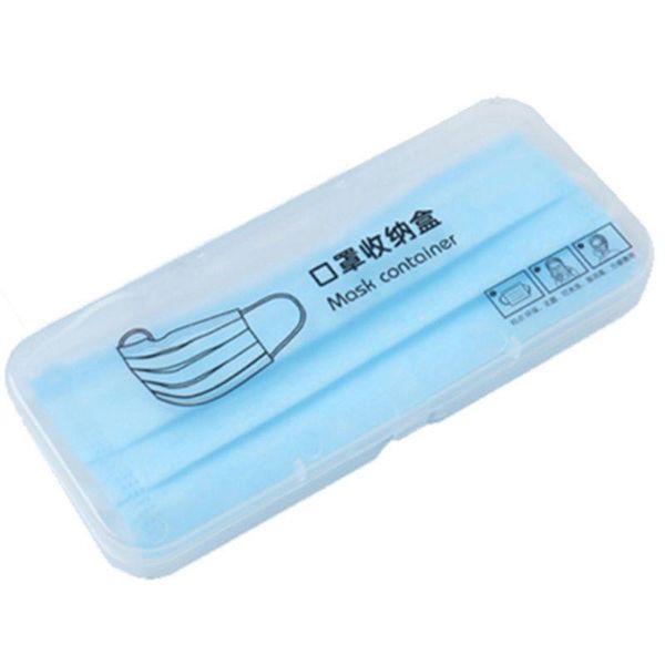 

jewelry pouches, bags disposable face mask storage box case organizer pollution prevention dustproof portable clear plastic container with l, Pink;blue