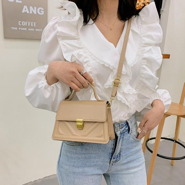 

cross body luxury designers ladies handbag vintage pure color girl purses leather female crossbody bag 2021 fashion women shoulder bags