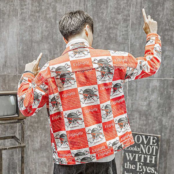 

men's jackets men denim and jeans coats spring autumn red good quality male cotton casual fit size 3xl 3bgb, Black;brown