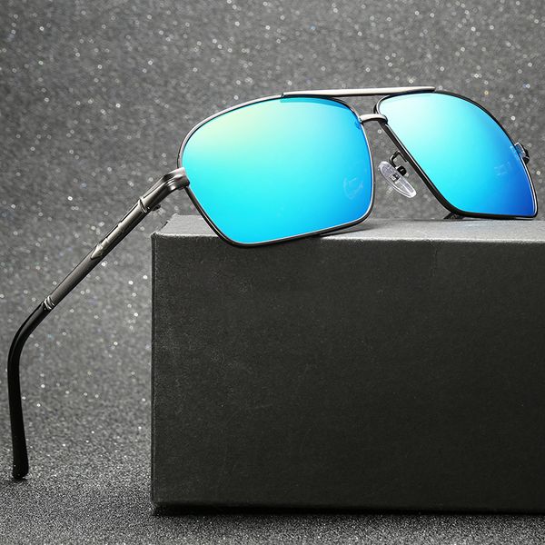 

polarized sunglasses man brand designer square anti-reflective driver's sunglasses gafas z8805, White;black
