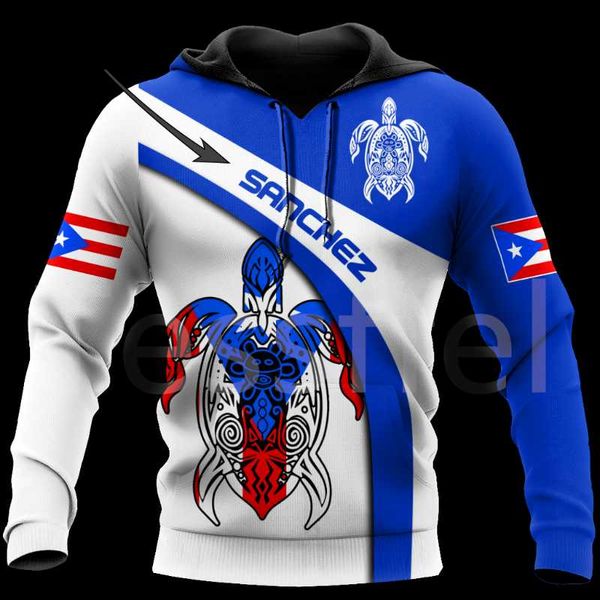 

men's hoodies & sweatshirts country flag puerto rico tattoo emblem 3dprint men/women harajuku pullover casual funny drop a14, Black