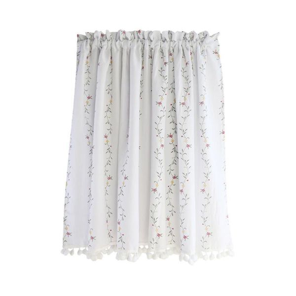 

curtain & drapes 1pc blackout lace half decorative floral