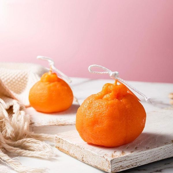 

candles orange scented candle fruit soy wax smokeless oil wedding decor gifts cute