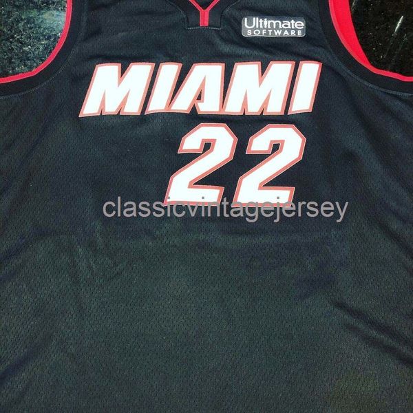 

custom jimmy butler patch swingman jersey stitched mens women youth xs-6xl ncaa, Black