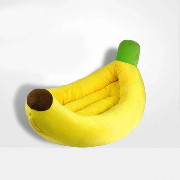 

washable banana shape dog sleeping bed cushion soft comfortable cat mat warm winter sofa house beds & furniture