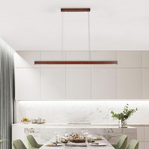 

minimalist led wood pendant lights for home dining room el office kitchen hanging light indoor living fixture lamps
