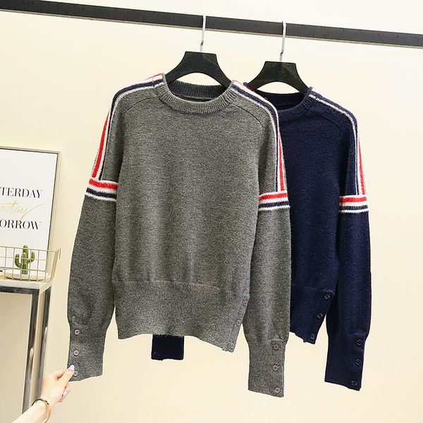 

vintage embroidery winter sweater women pullover oversize korean harajuku clothing smail knit jumper kawaii ulzzang knitwear, White;black