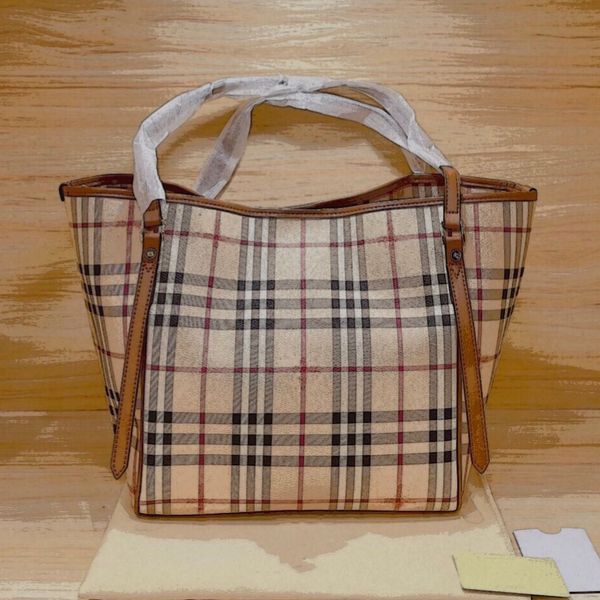 

luxury classic design plaid warhorse bag business commuter tote one-shoulder portable shopping package of boston