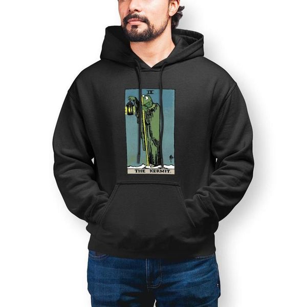 

men's hoodies & sweatshirts tarot hoodie cool long cotton mens warm loose pullover big, Black