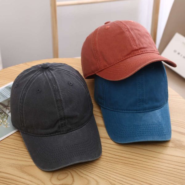 

the ball cap ball caps solid soft baseball street versatile bareback sun hat fashion couple rose red curved brim cap, Blue;gray