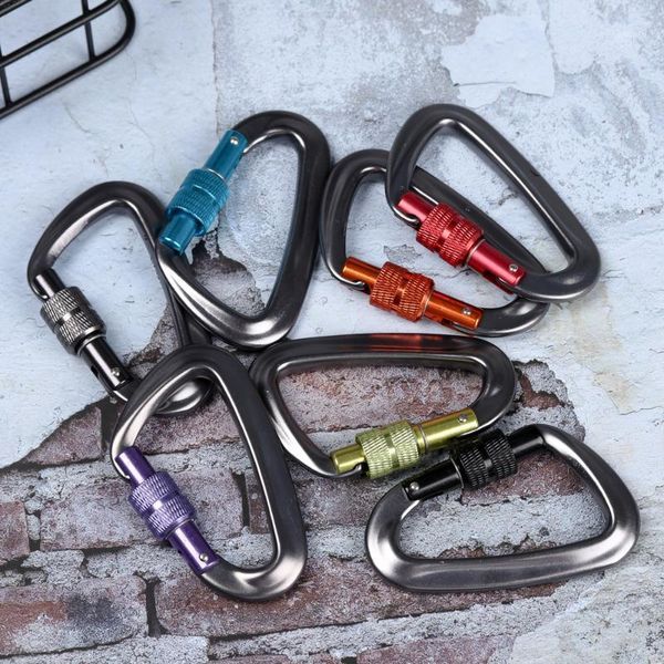 

cords, slings and webbing 12kn climbing carabiner d shape quickdraws professional buckle lock security safety outdoor accessories1
