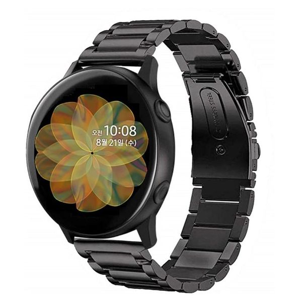 

watch bands 20mm metal band for huawei gt2 42mm sport strap samsung galaxy active2 gear s2 watchband bracelet, Black;brown