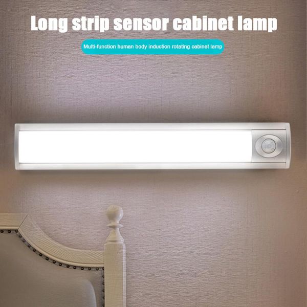 

wireless 33 leds cabinet led light pir motion sensor usb rechargeable bedroom bedside wall lamp corridor closet indoor lighting