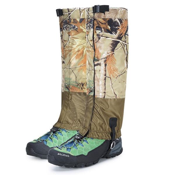 

elastic hunting tactical bionic camouflage camo leg guards gaiters foot straps waterproof breathable arm & warmers, Black