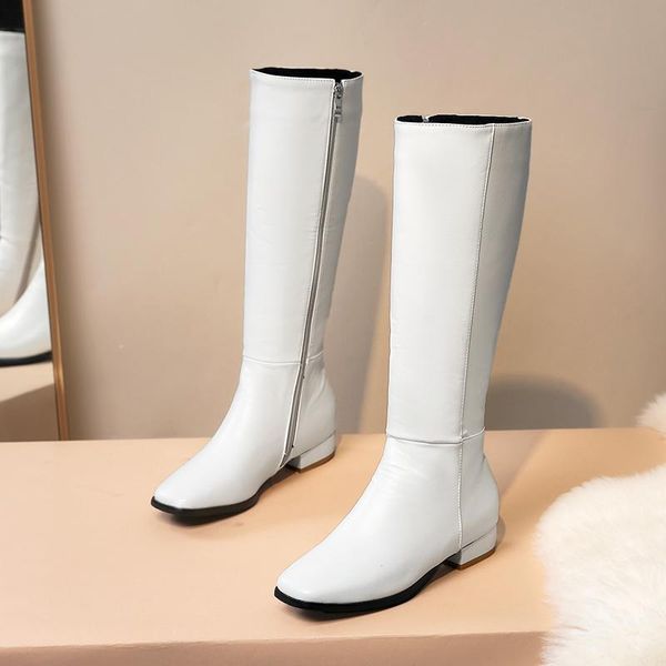 

boots plus size simple women woman winter shoes botas, Black