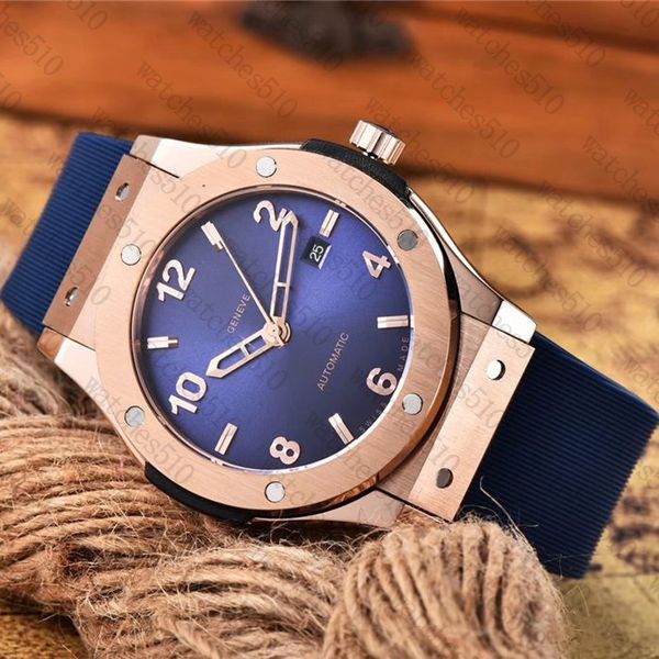 

42mm brand designer mens watch date show rubber band luxury men automatic mechanical hollow watches watches510, Slivery;brown