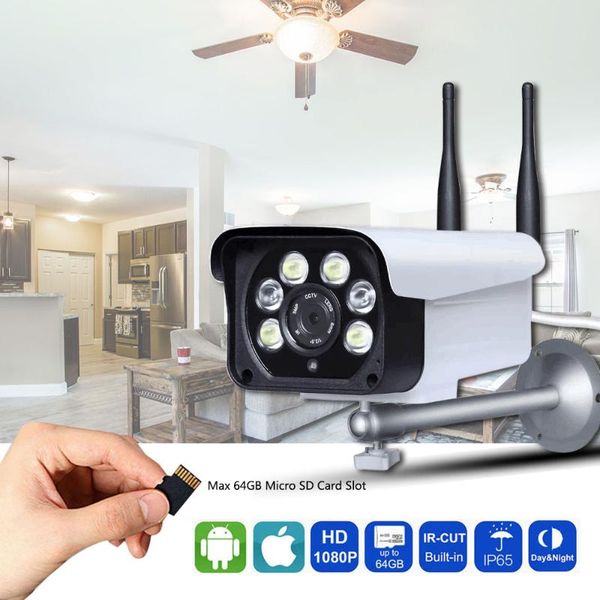 

cameras 1080p ip camera outdoor wifi 5x zoom 2.7mm-13.5mm motorized lens with sd card slot two way audio color night vision