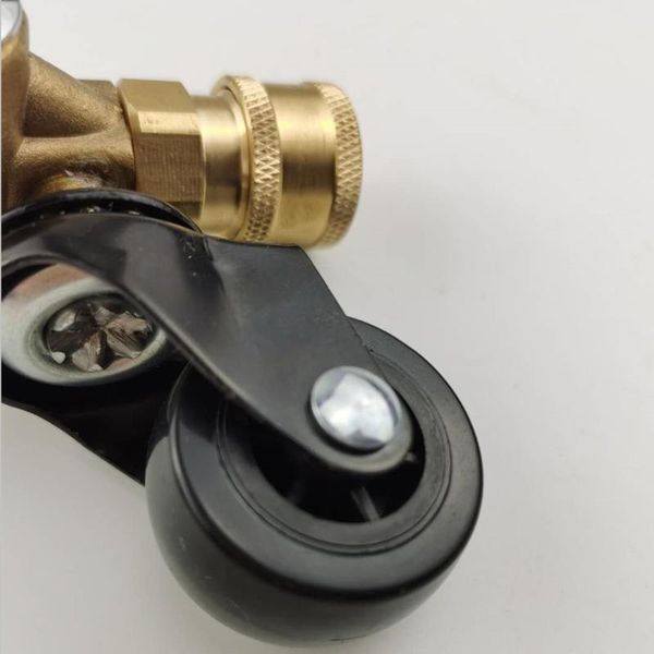 

watering equipments 360 degree rotating wheel 1/4 quick plug connector 4000psi undercarriage brush high pressure washer car chassis